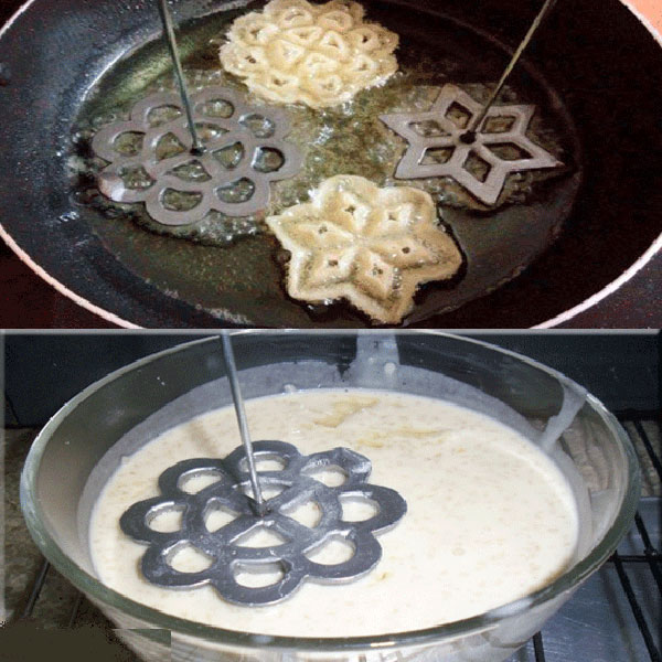 Bộ 4 Khuôn Làm Bánh Nhúng Bằng Gang