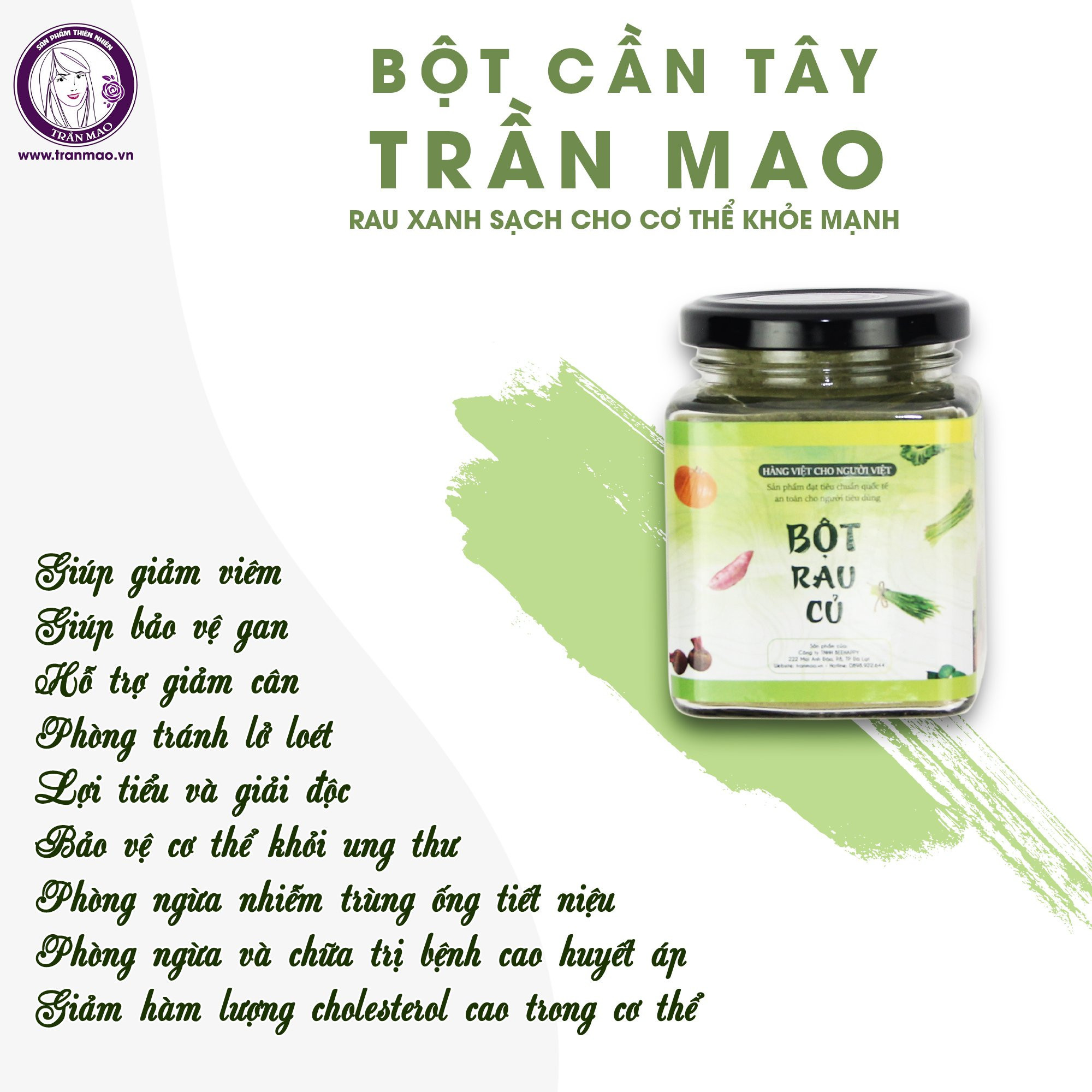 Bột Cần Tây Trần Mao