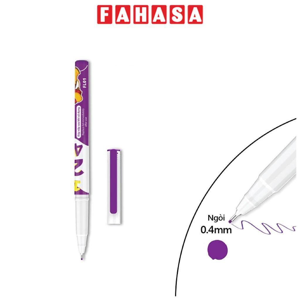 Hộp 12 Cây Bút Lông Kim Gira 0.4 mm - Smart Kids FL01 - Mực Tím