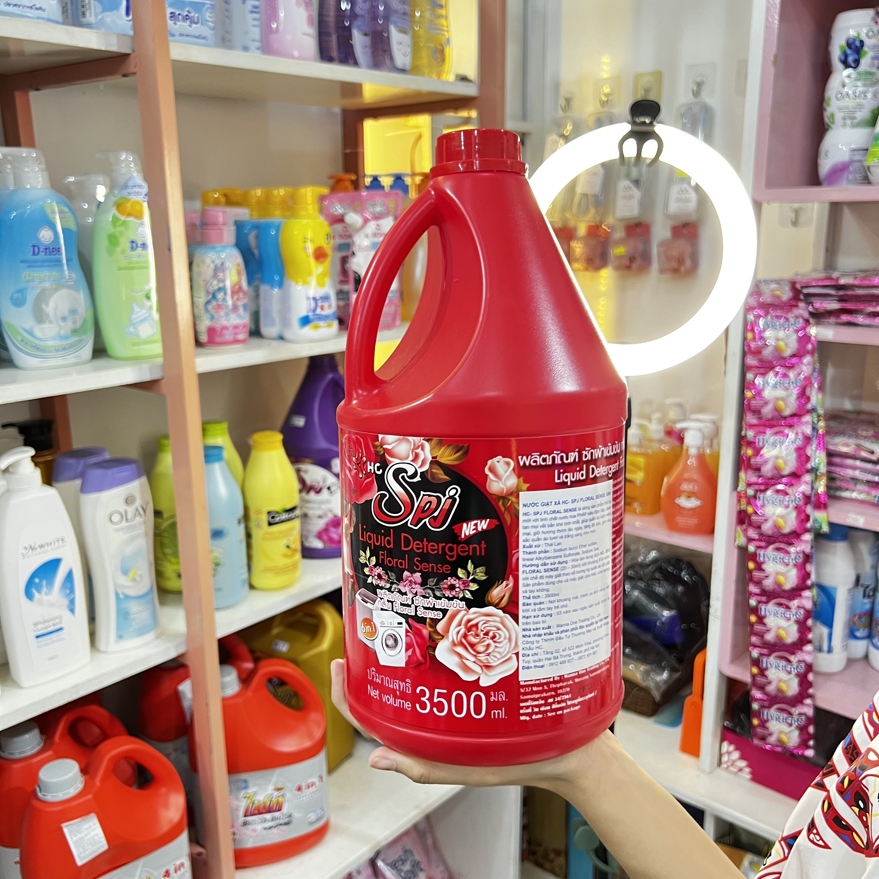 Nước giặt xả SPJ 3500ml Thái Lan hương thơm dễ chịu bám lâu quần áo dịu nhẹ