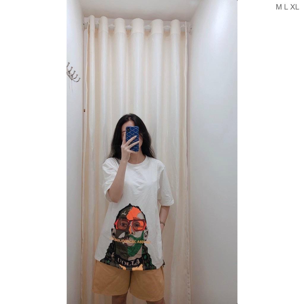 Áo Thun Tay Lỡ Unisex Form Rộng DOLLA Ulzzang Couple Nam Nữ