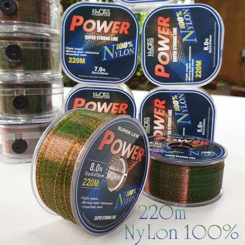 Cước Câu Cá Dây Câu Nylon Super power Tàng HÌnh Dùng Làm Dây Trục Câu Cá