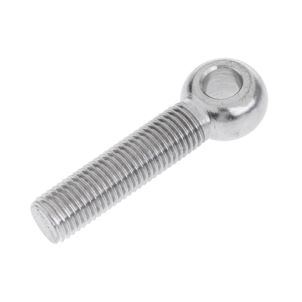 2xM16 304 Stainless Steel Threaded Eye Bolt for Balustrade M16 X 80mm