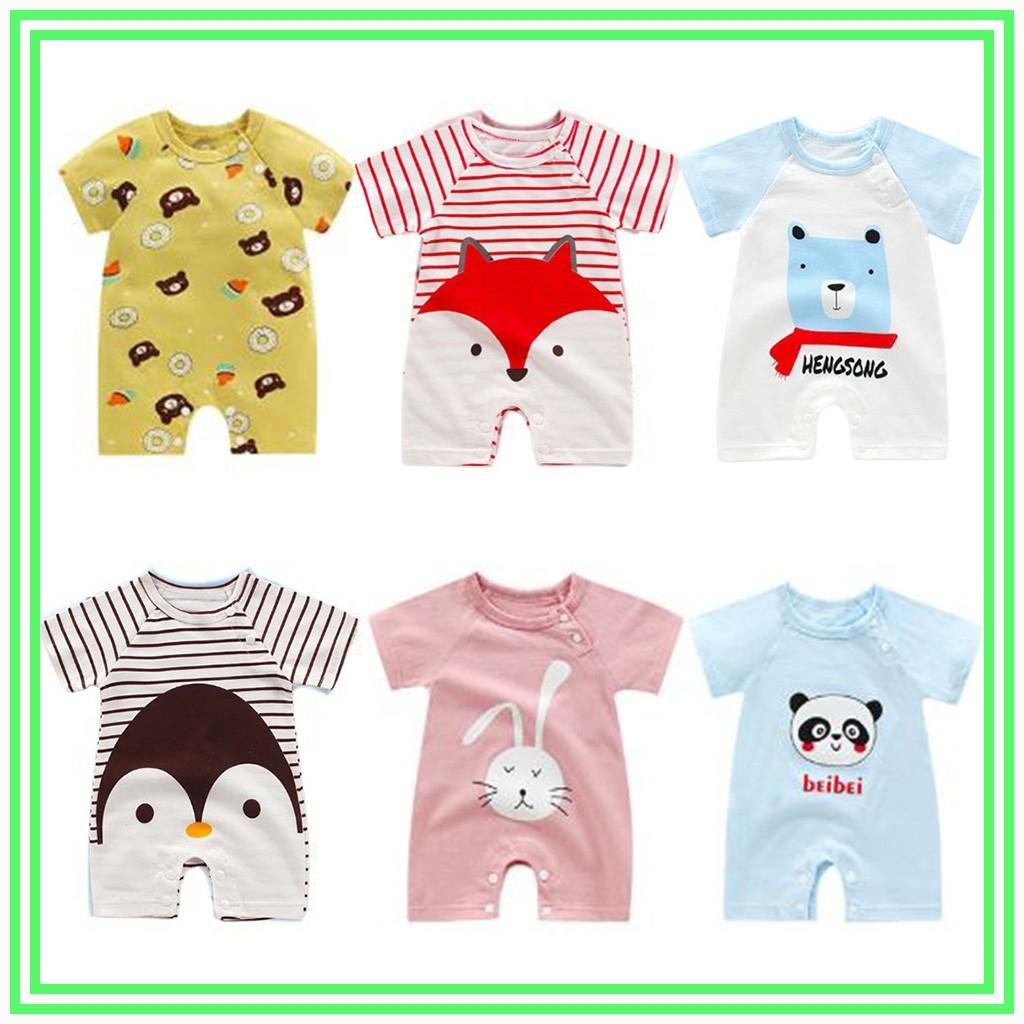 Bộ Bodysuit cho bé trai/gái từ 3-12kg cộc tay hàng đẹp, chất thoáng mát cho bé vận động cả ngày