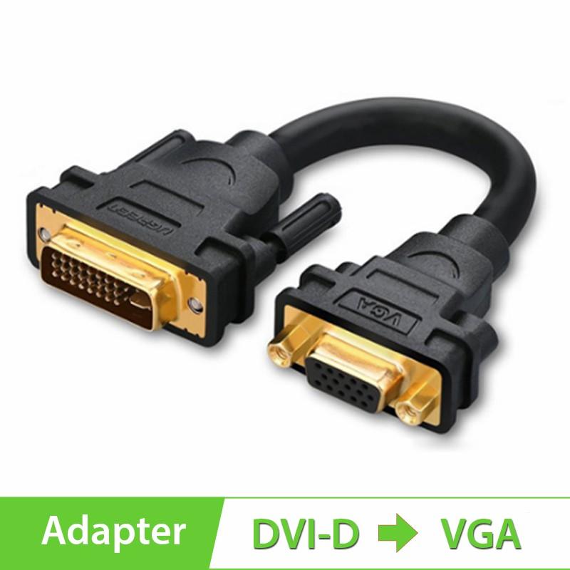 Cáp chuyển đổi DVI to VGA chính hãng Ugreen 30499