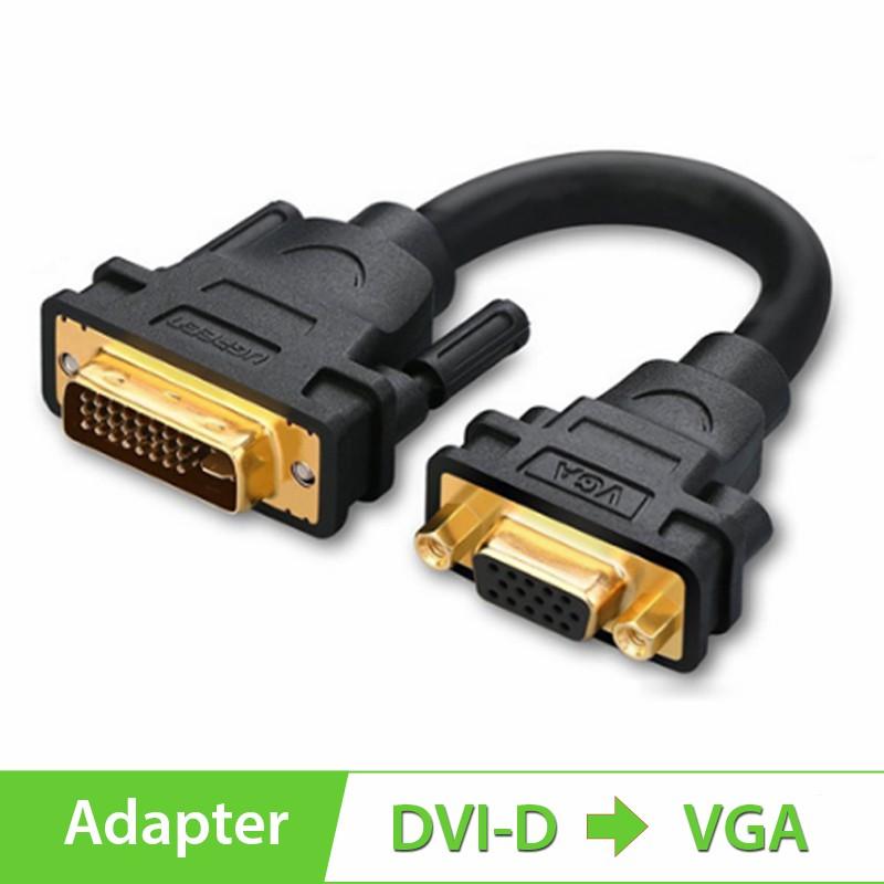 Cáp chuyển đổi DVI to VGA (24+5) chính hãng Ugreen 30499