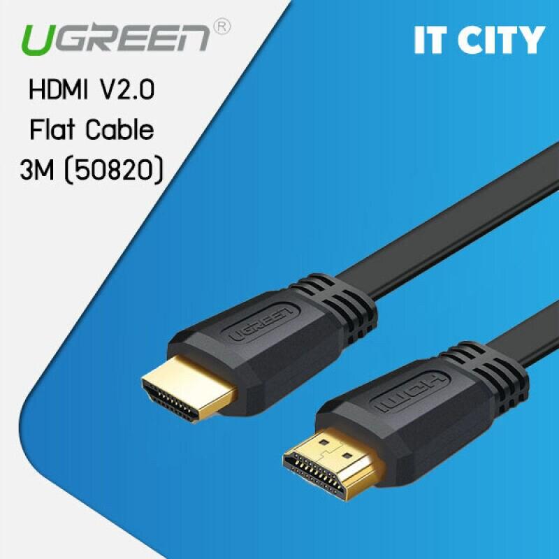 Cáp HDMI 4K dẹt dài 3m chính hãng Ugreen 50820