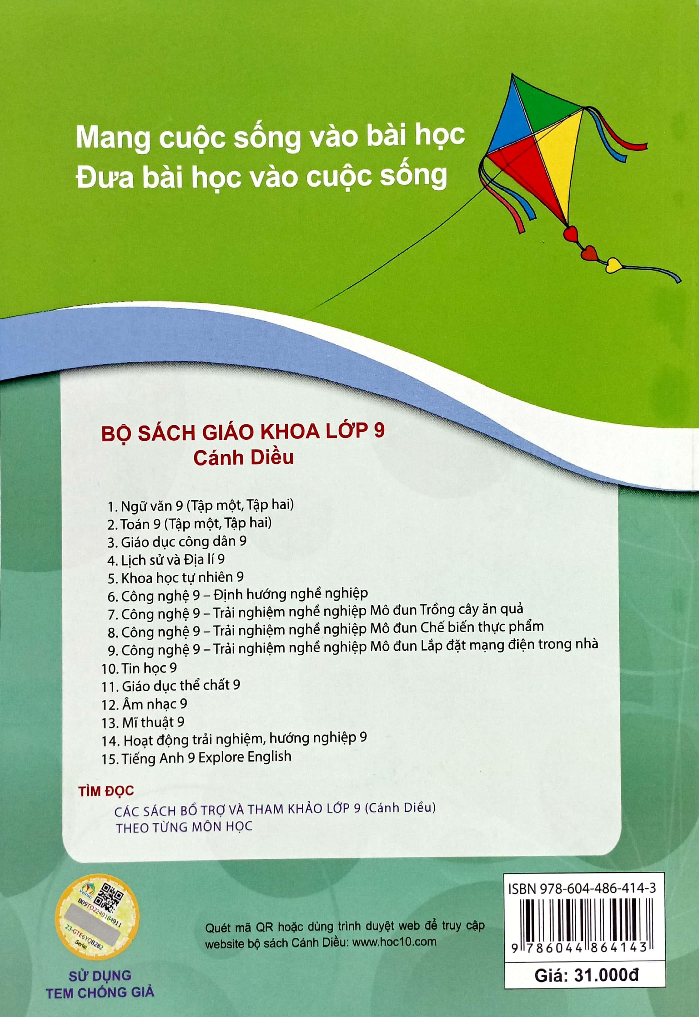 Bài Tập Toán 9 - Tập 2 (Cánh Diều) (Chuẩn)