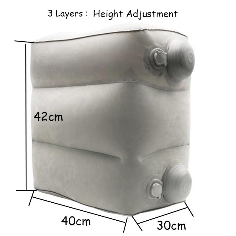 Nhựa PVC Túi Ngủ Chân Máy Bay Xe Bus Để Chân Đệm Chiều Cao Trẻ Em Chuyến Bay Chân Váy Ngủ Hỗ Trợ