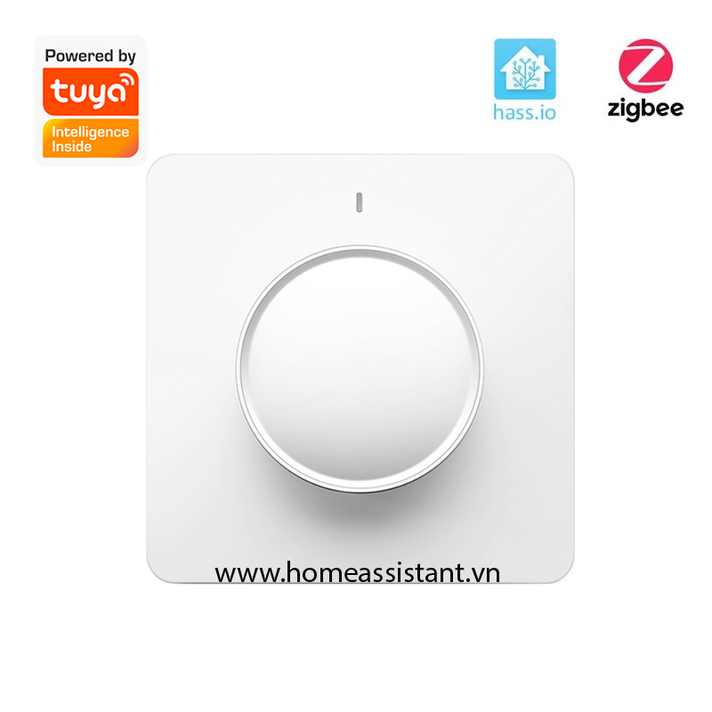 Công Tắc Dimmer Zigbee Tuya Tăng Giảm Độ Sáng Đèn Hình Vuông ZDM01 (Hỗ trợ Home Assistant)