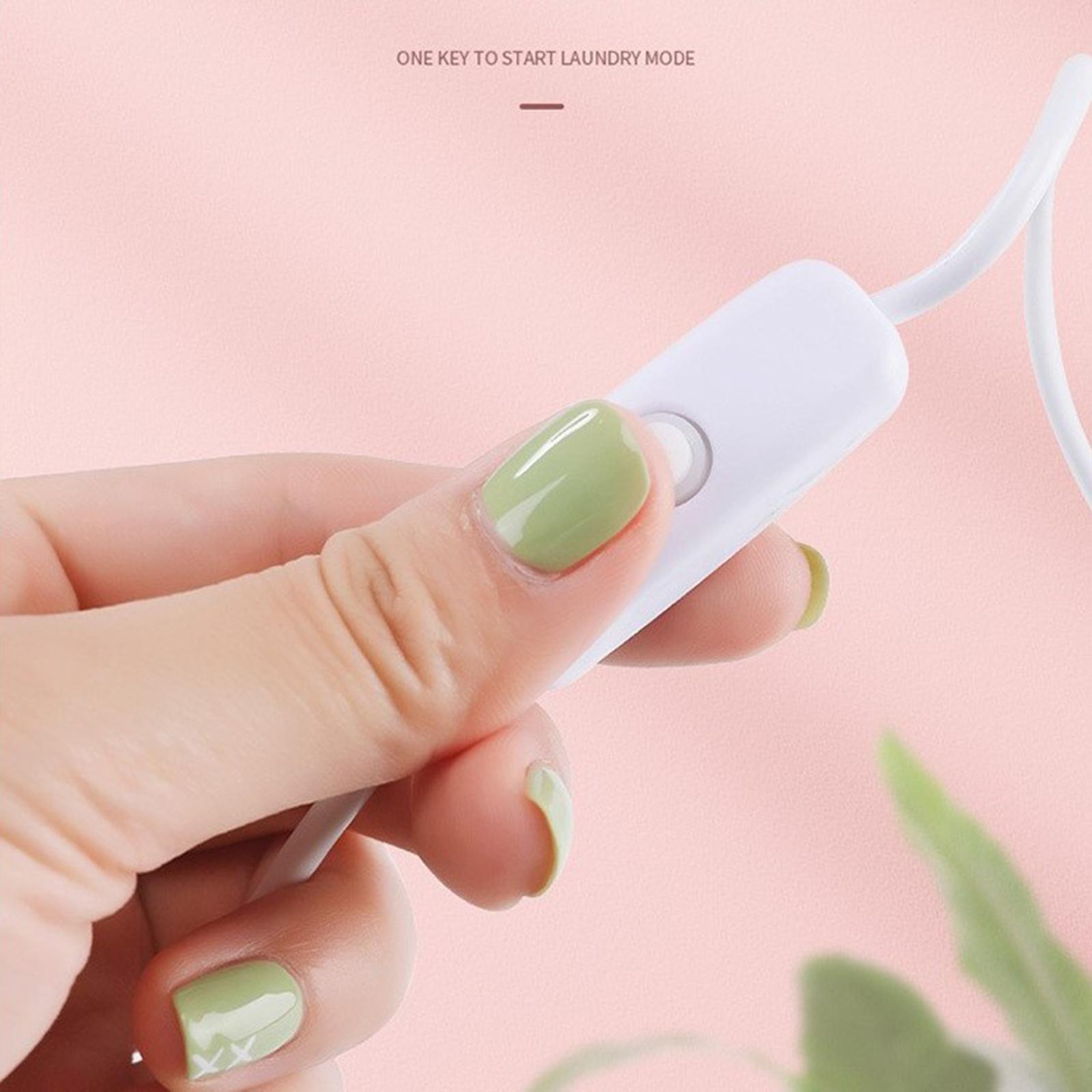 Portable Mini Washing Machine USB Rechargable Travel Washer for Laundry Home Bathroom