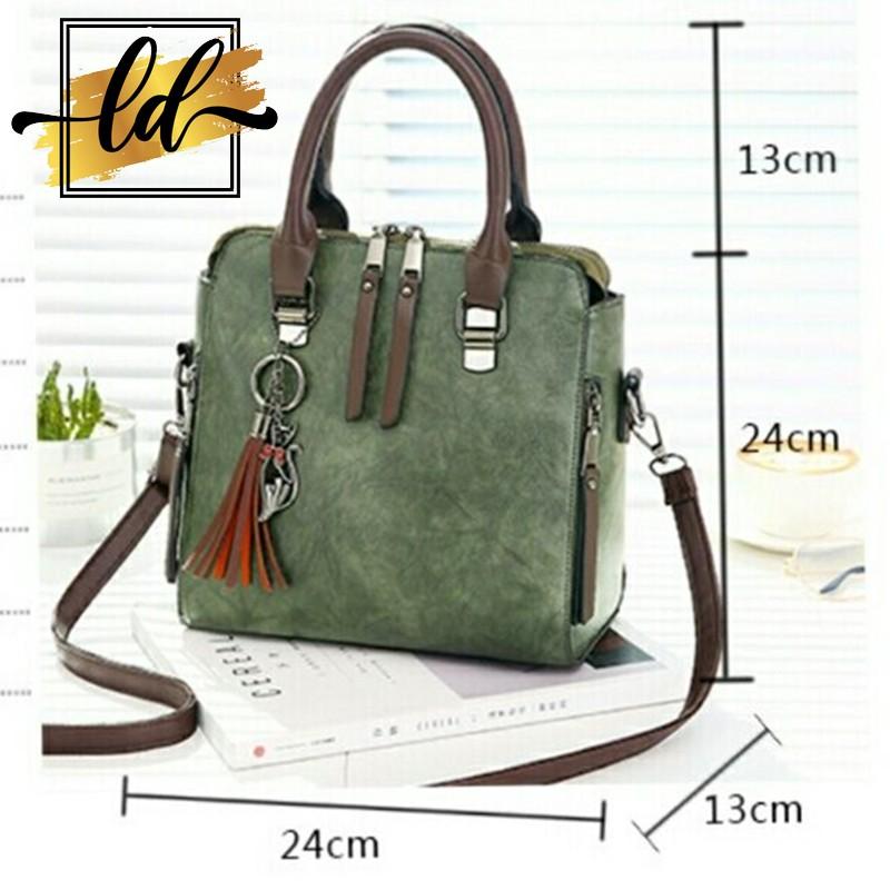 Follow shop săn deal Túi xách nữ phối da 2 lớp cao cấp