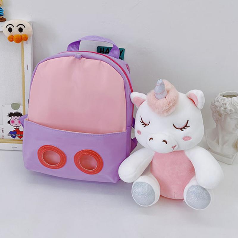 Mini Hoạt Hình Sang Trọng Kỳ Lân Ba Lô Trẻ Em Học Kawaii Ba Lô Bé Gái Mẫu Giáo Ba Lô Tập Đi Cho Bé Bé Học