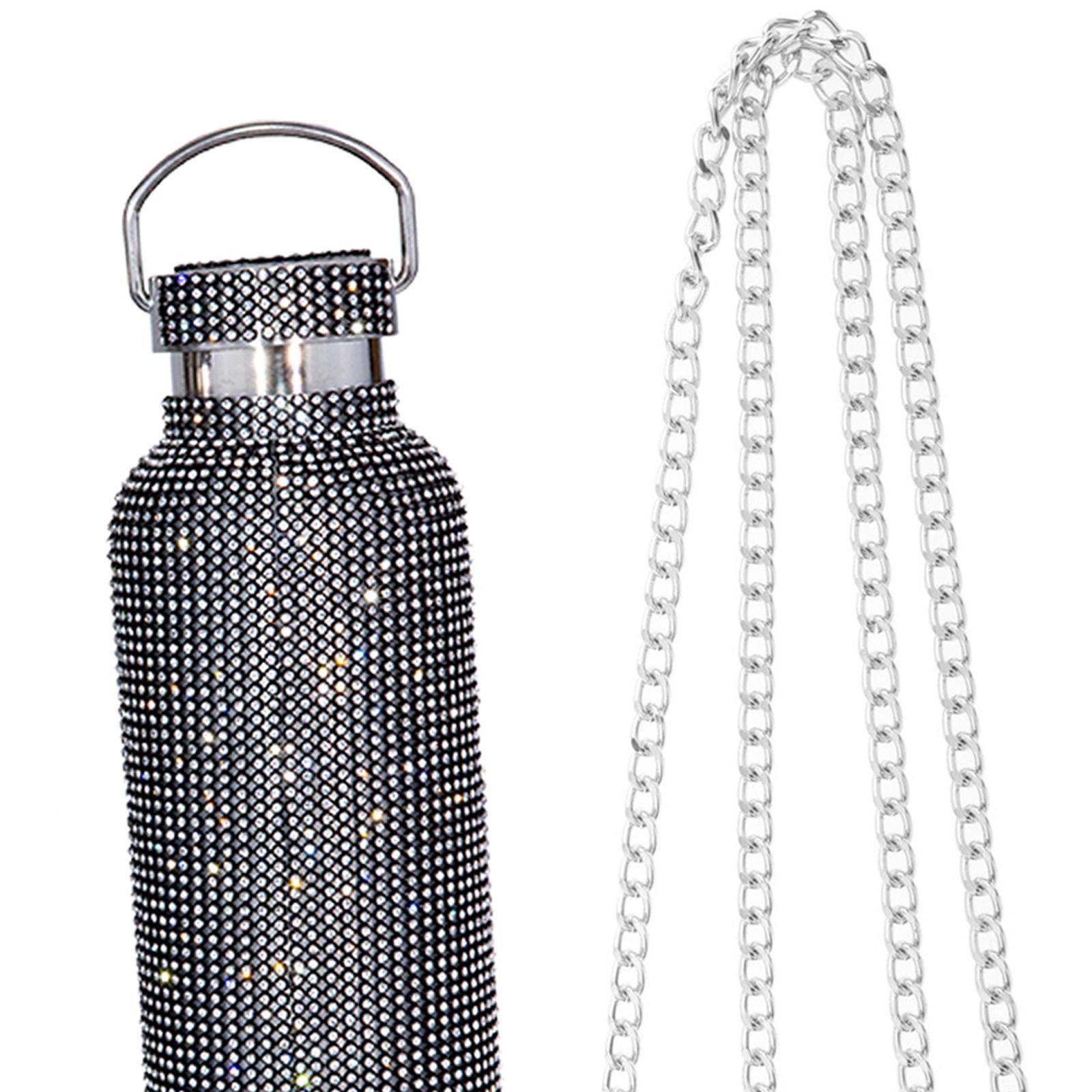 Portable Diamond Vacuum Cup 750ml/25oz Bling Rhinestones Diamond Kettle