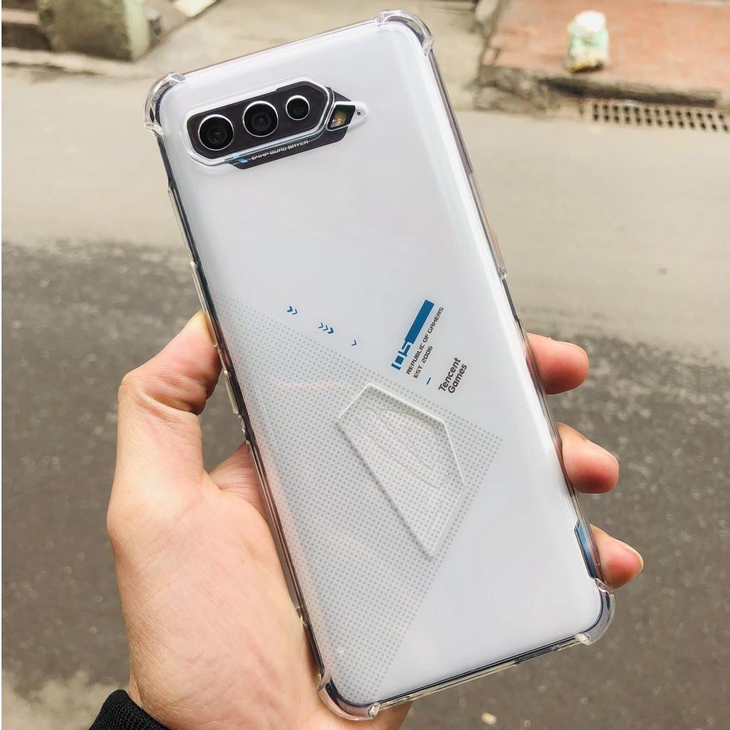 Ốp lưng dành cho ASUS ROG Phone 3, ROG Phone 5 dẻo silicon TPU trong suốt chống sốc, chống va đập, bảo vệ camera