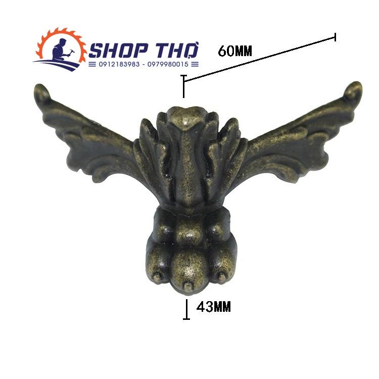 Chân hộp gỗ giả cổ cánh dơi lắp hộp gỗ lớn