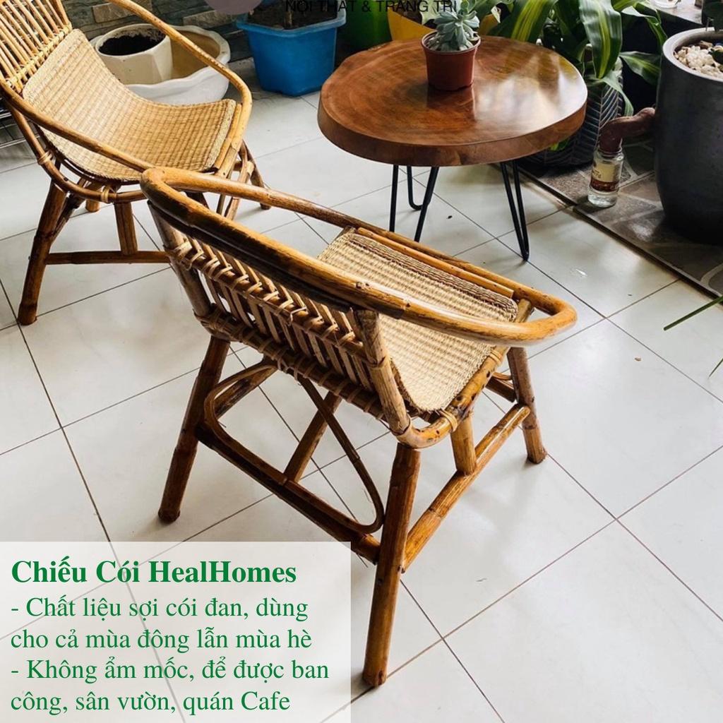 Ghế lười thư giãn mây tre con sò Cao Cấp, trang trí, decor phòng khách, sân vườn, bàn ghế uống trà / HealHomes