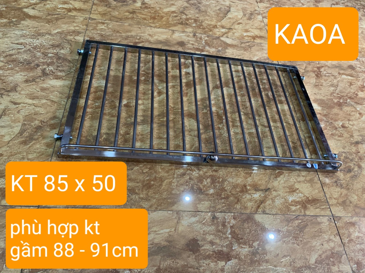 GIÁ GẦM BẾP , KỆ ĐỂ ĐỒ NHÀ BẾP INOX 304 . kt 85 x 50 cm .