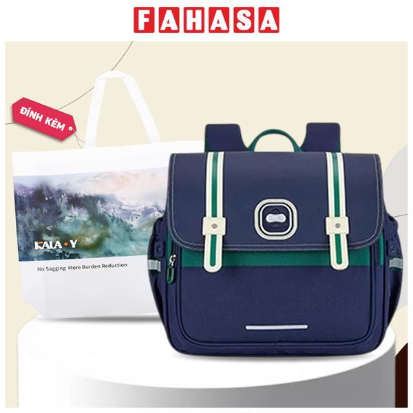 Ba Lô Chống Gù - Kala Y CX2229 - Màu Xanh Navy Đậm - Tặng Kèm Túi Vải