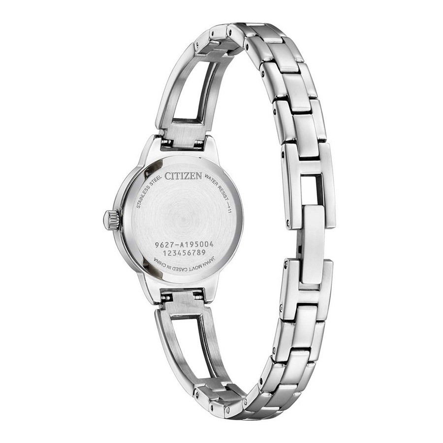 Đồng Hồ Nữ Citizen Pin-Quartz Đính Đá Swarovski Dây Thép Không Gỉ EZ7011-88D - Mặt Xà Cừ (24mm)