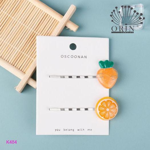 Set 2 kẹp tóc trái cây cao cấp Orin K484 K485 K486