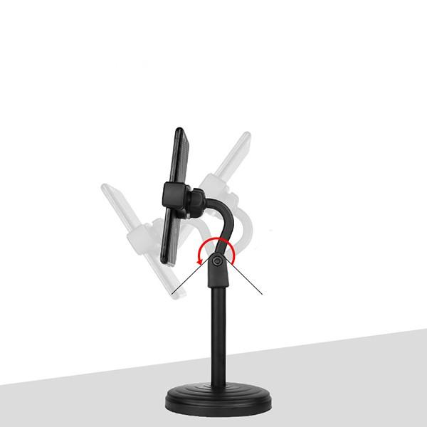 Giá đỡ điện thoại livestream video, Giá đỡ điện thoại xoay 360 độ ổn định dùng để quay phim, Kẹp điện thoại đa năng