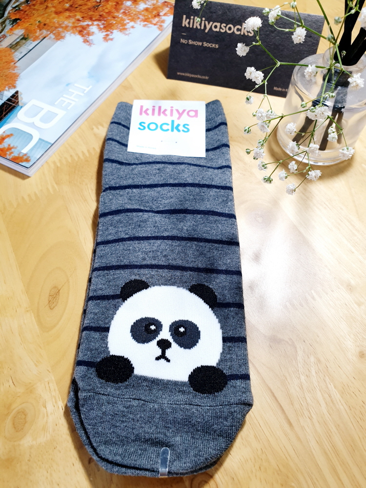 Vớ nữ Hàn Quốc KIKIYA SOCKS - Vớ sọc gấu W-C-034
