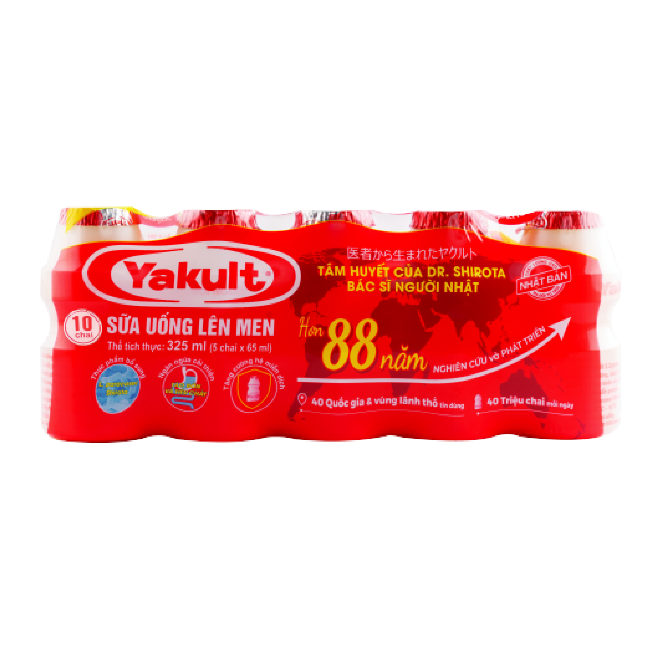 Lốc 10 Chai Sữa Uống Lên Men Yakult