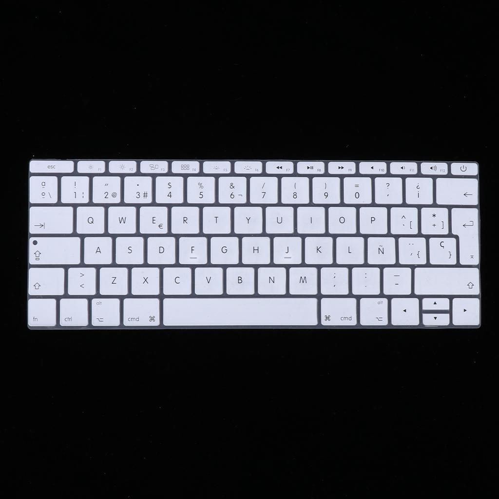 Spanish Phonetic Keyboard Protective Film for 12 inch white