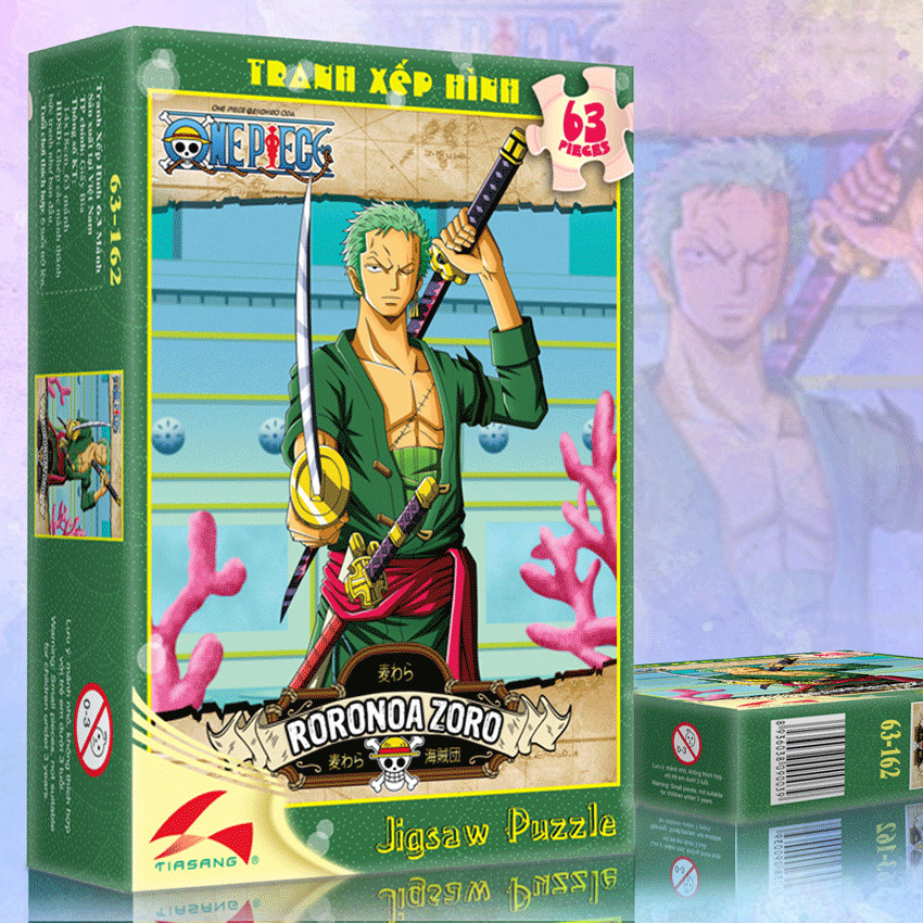 Tranh xếp hình Tia Sáng Roronoa Zoro ( 63 mảnh)