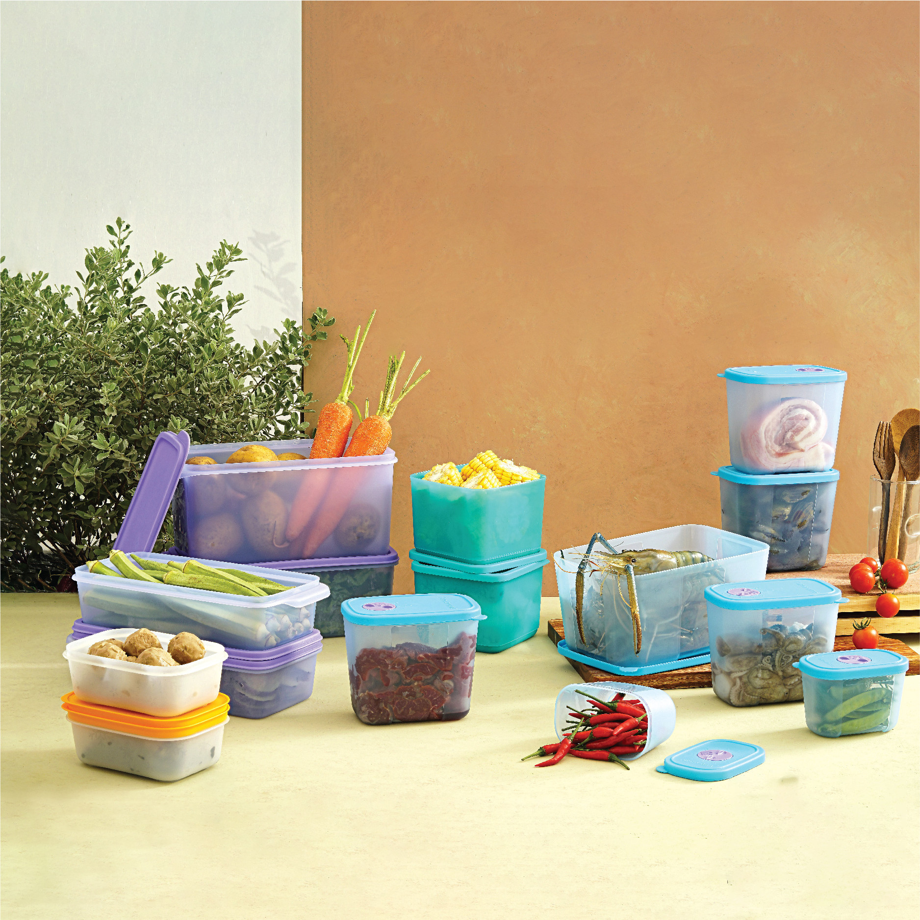 Bộ 15 hộp bảo quản thực phẩm đông và mát Tupperware