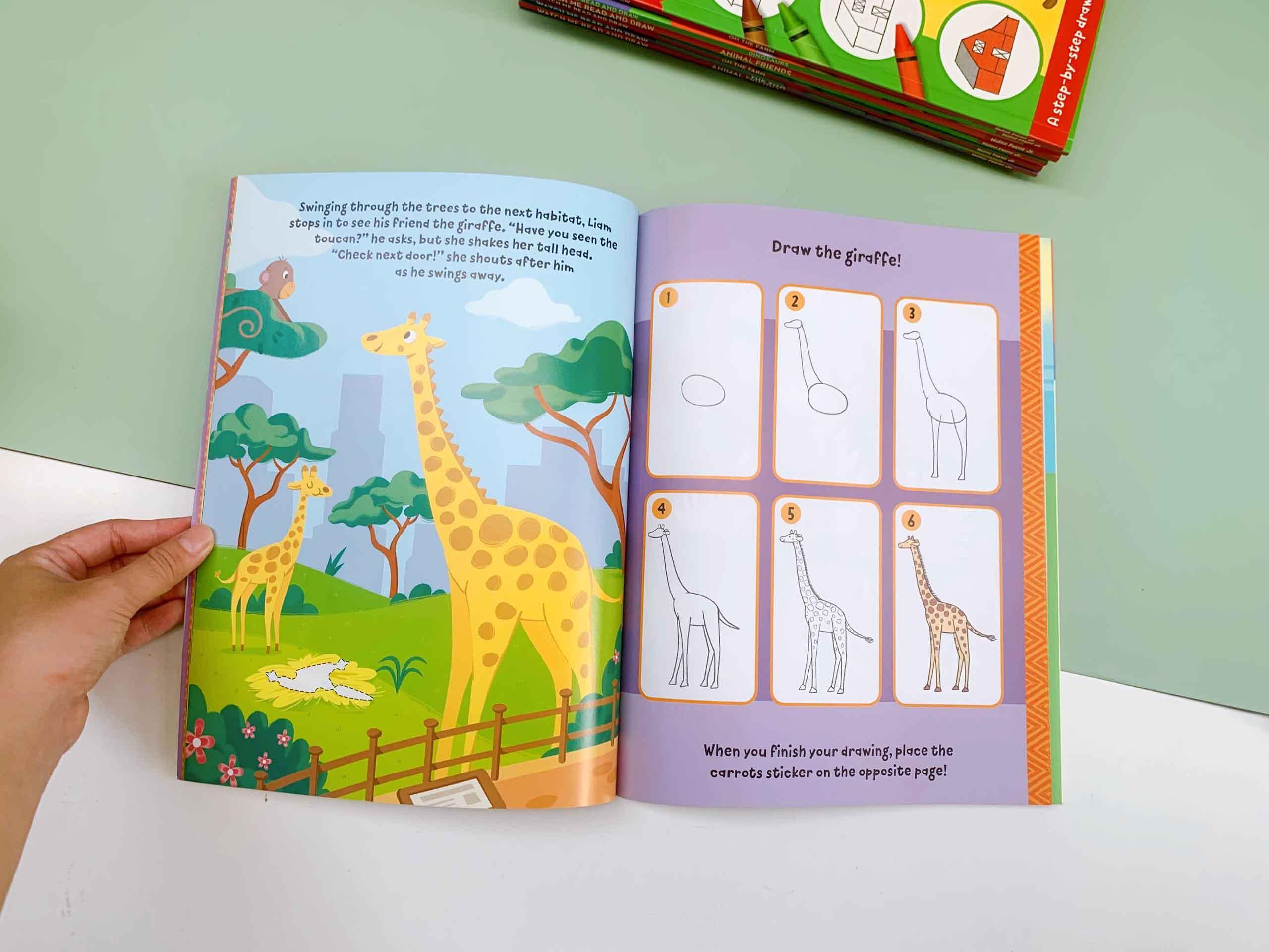 Watch Me Read and Draw: The Zoo : A step-by-step drawing &amp; story book