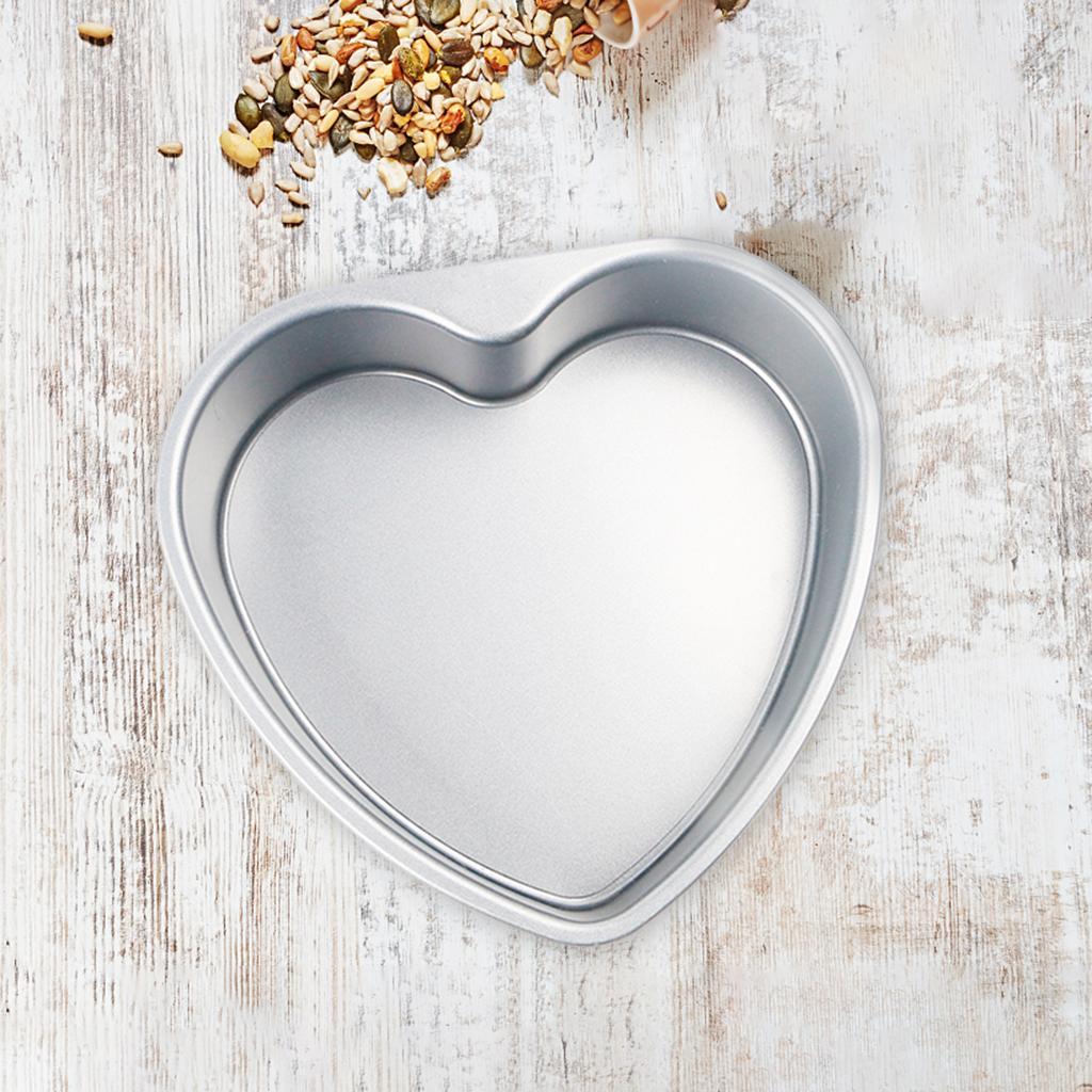 2x 6inch Chocolate Cake Pan Baking Mold Mould Silver DIY Baking Mold Tool