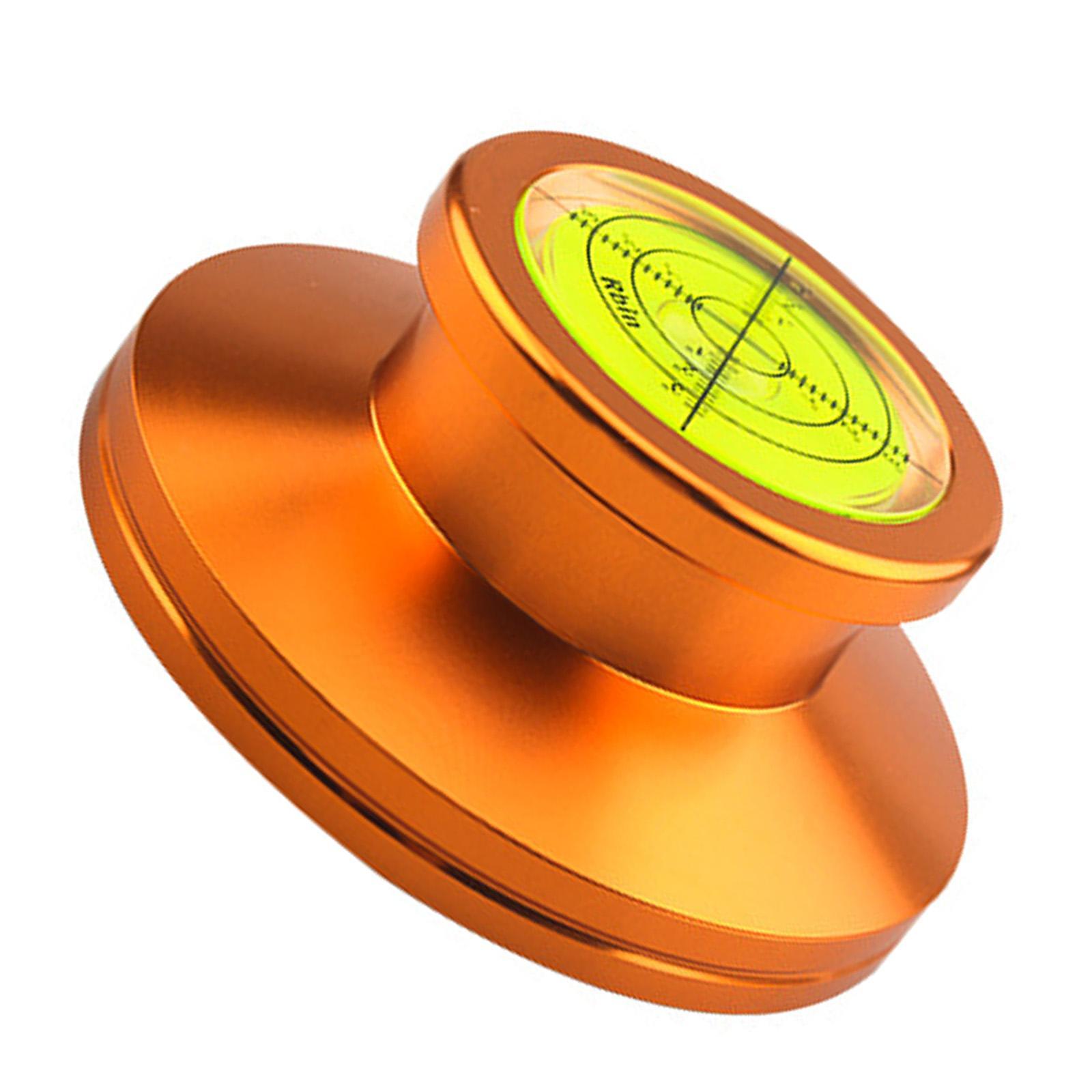 LP Vinyl Disc Stabilizer Turntable Record Weight 50/ 60Hz Soft pad Golden