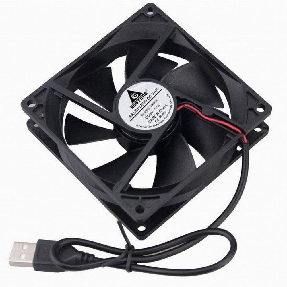 1 Pieces Gdstime 1V USB Connector 91x91x11mm 9cm Brushless DC CPU Computer Case Cooling Cooler Fan 91mm x 11mm 90mm 9111s