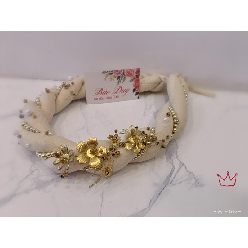 Cài tóc cô dâu- mấn áo dài
