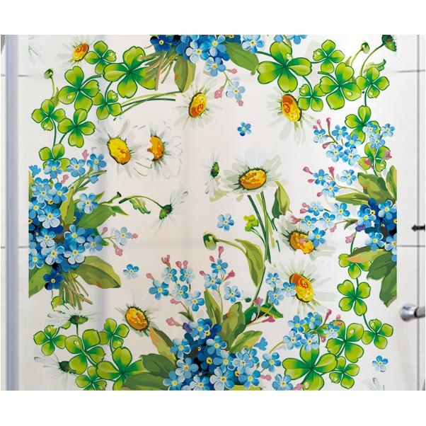 Decal dán kính cao cấp - Vòng Hoa muôn màu