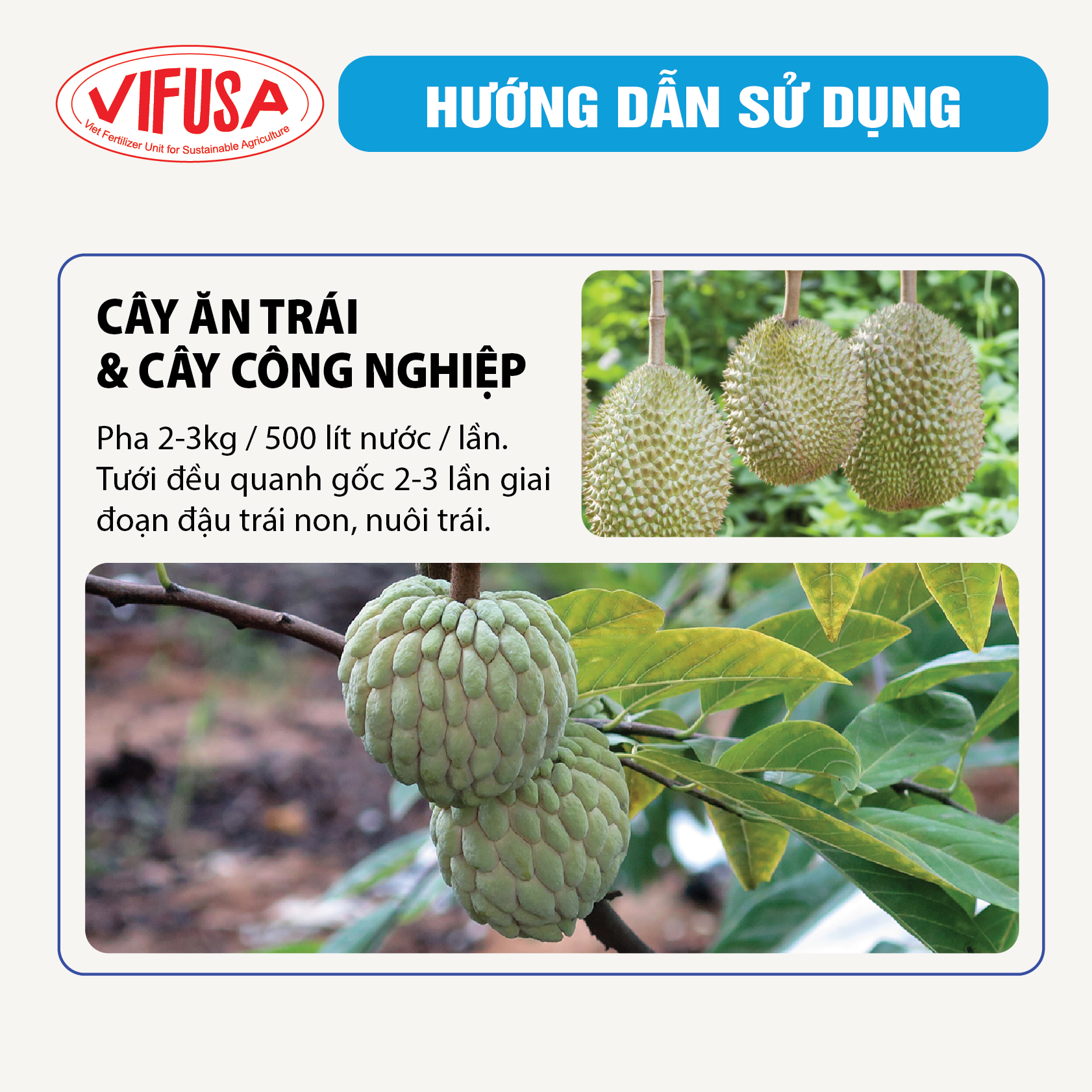 VIF-MIX I - Phân bón Thúc trái can 20kg