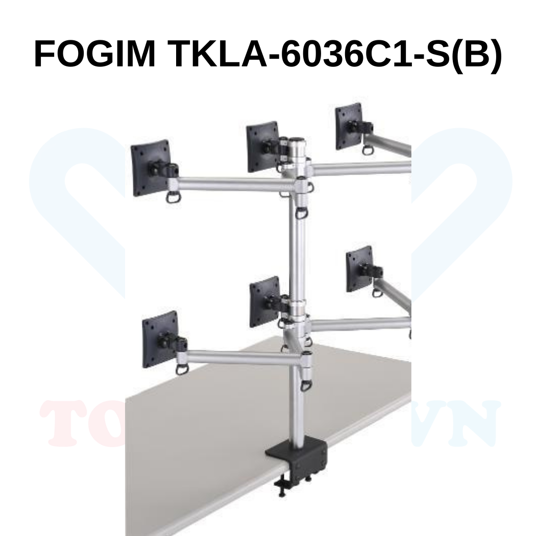 GIÁ TREO 6 MÀN HÌNH MÁY TÍNH FOGIM TKLA-6036C1-S(B)