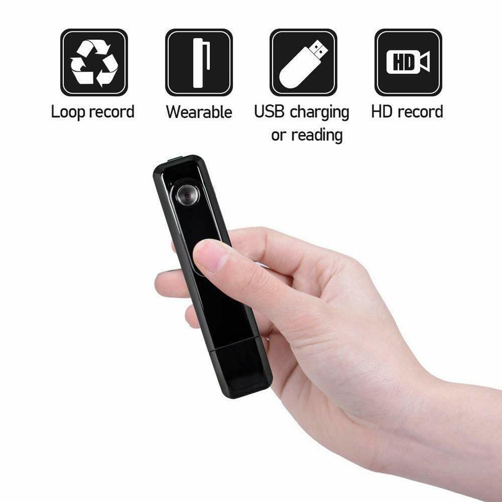 1080P Mini Body Camera Wearable Hidden Cam USB