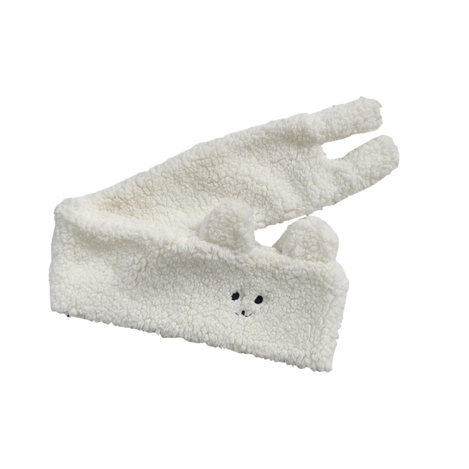 Soft Acrylic Scarf Winter Warm Bear Ear Keep Warm for Women Men Skiing