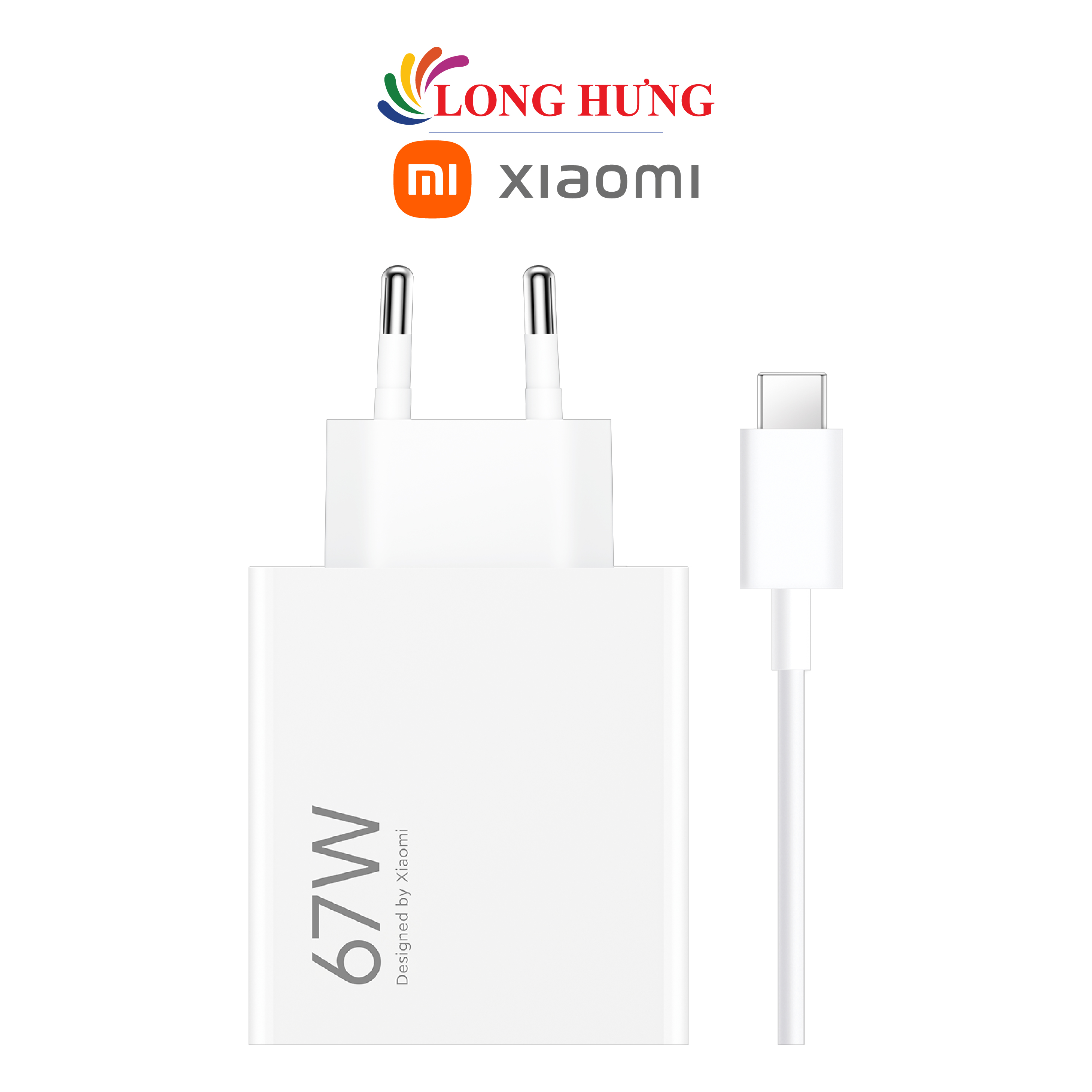 Combo cốc sạc Xiaomi HyperCharge 1USB 67W + Cáp USB-A to Type-C BHR9465EU MDY-12-EH - Hàng chính hãng