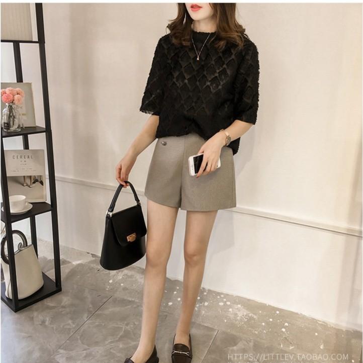 Áo voan nữ công sở tay lỡ hoa nổi dịu dàng thiết kế không may viền nên khách chú ý xem kỹ ảnh mẫu