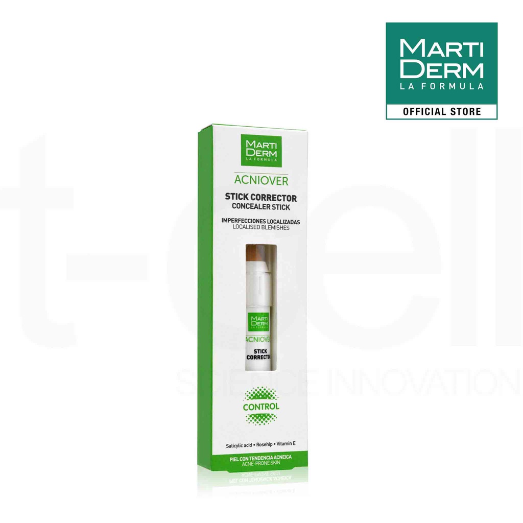 Bút che khuyết điểm &amp; làm giảm mụn - MartiDerm Acniover Cover Stick Corrector (15ml)