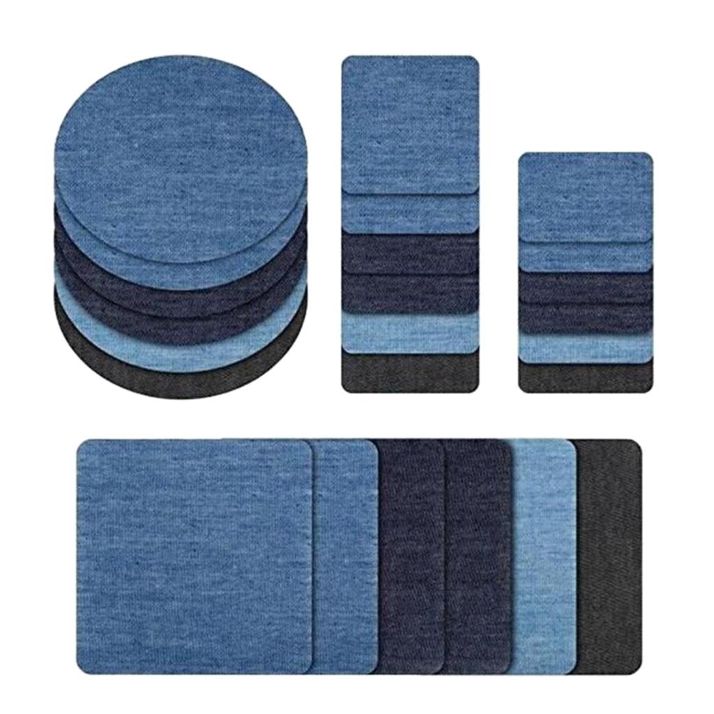 Chiwanji 24 Chiếc Vải Vải Miếng Dán Táo Cho May Thủ Công Trang Trí