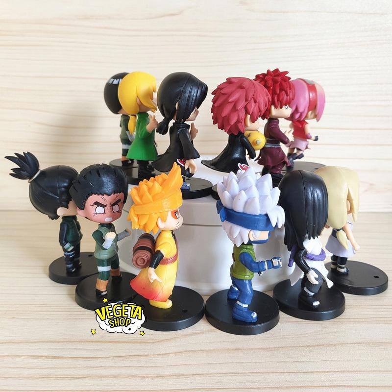 Mô hình Naruto - Bán lẻ tùy chọn 12 mẫu Naruto Kakashi Rock Lee Orochimaru Itachi Shikamaru Tsunade Sasori - Cao 7~8cm