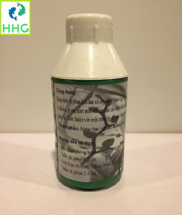 Xịt Phun Hoa Lan Cây Cảnh Nano Bạc hay Nano-Ag 100ml diệt vi khuẩn, vi rút, nấm mốc và hạn chế bệnh thối, rụng lá