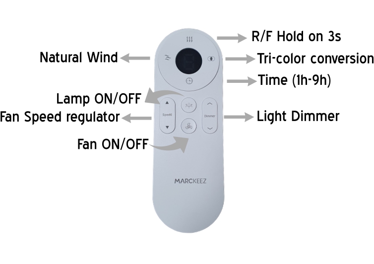 Quạt trần MARC KEEZ A-04 - Hàng chính hãng