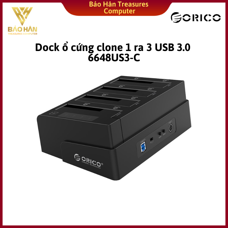HDD Box ORICO USB3.0/3.5/2.5 6648US3-C Hàng Chính Hãng