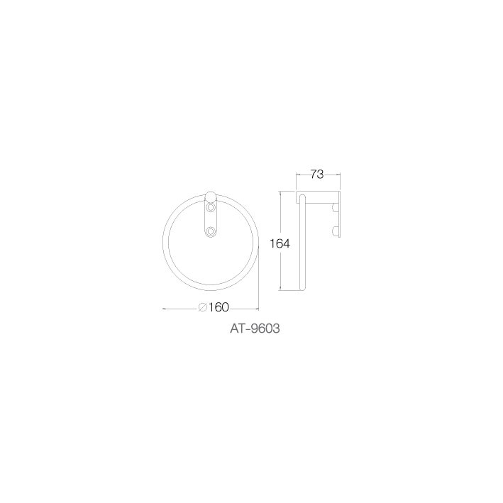 Vòng treo khăn - AT-9603 - INOX SUS 304
